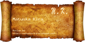 Matuska Kira névjegykártya